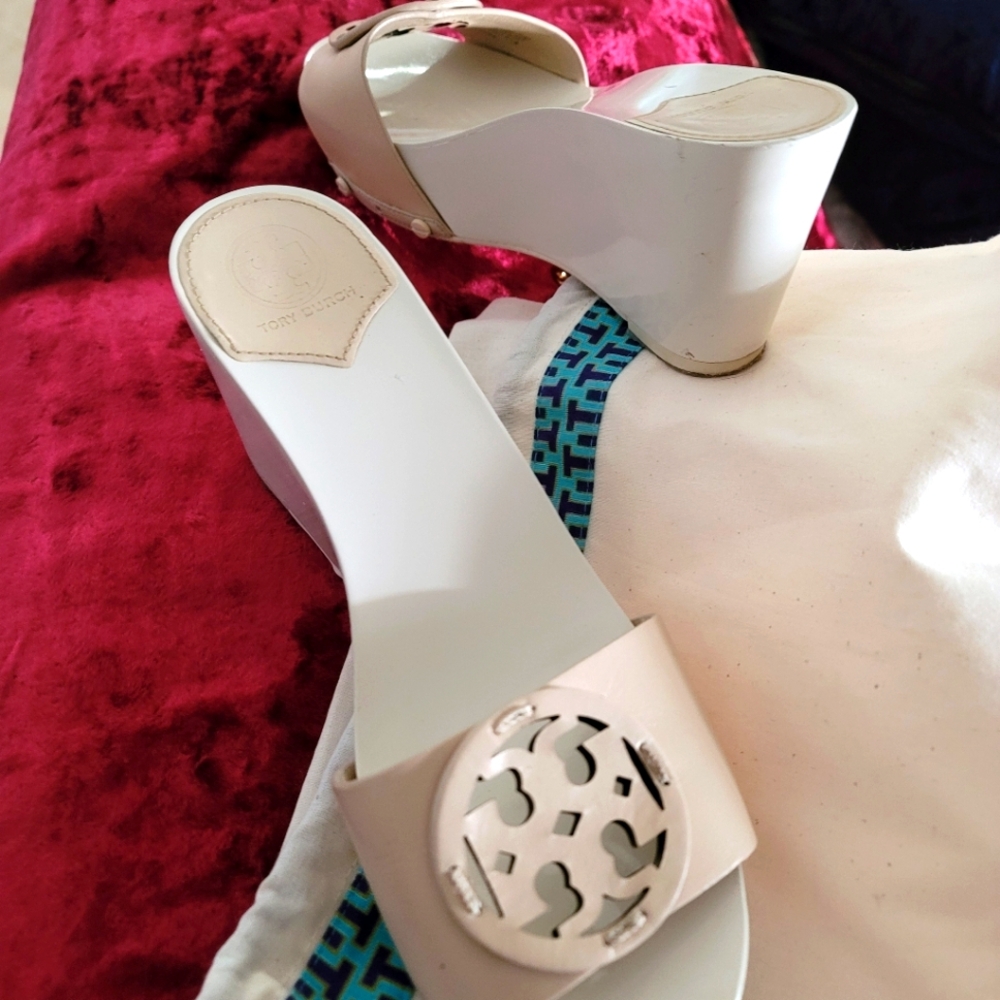 Tory Platform Slide Wedges - image 1